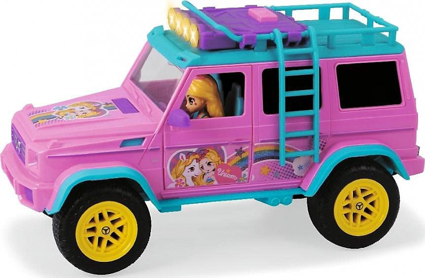 dickie-go-real-unicorn-trailer-einhorn-truck-mit-pferdeanh-nger image 4
