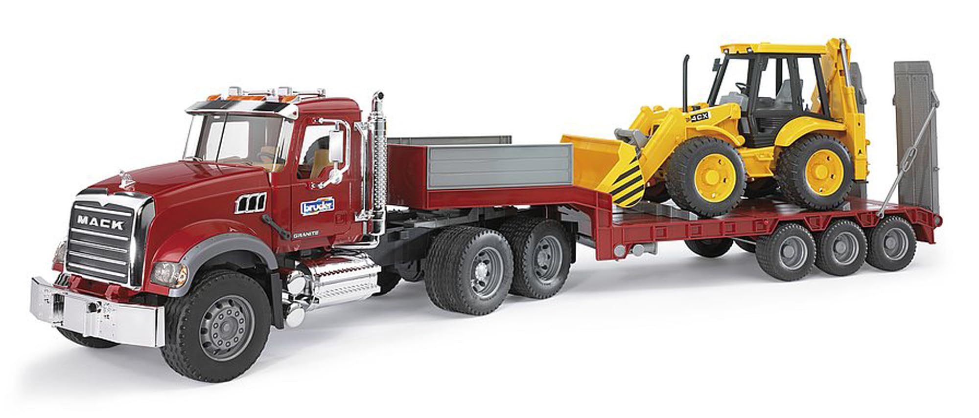 bruder-profi-02813-mack-tieflader-jcb-4cx-set-1-16 image 3