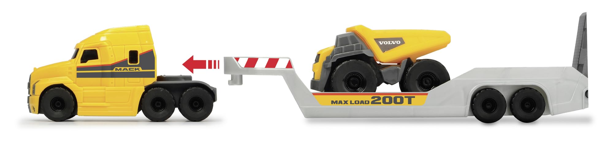 dickie-toys-go-real-mack-volvo-truck-mit-2-baufahrzeugen-32cm image 3