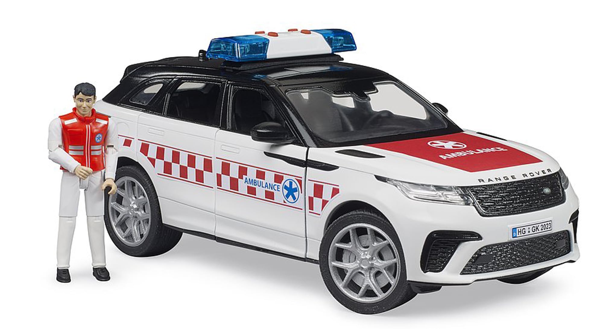 bruder-profi-series-02885-range-rover-velar-notarztwagen-mit-fahrer-sound image 3
