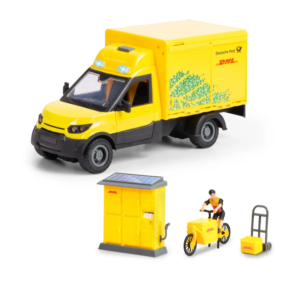 dickie-toys-go-real-dhl-delivery-set-25-cm-mit-sound image 1