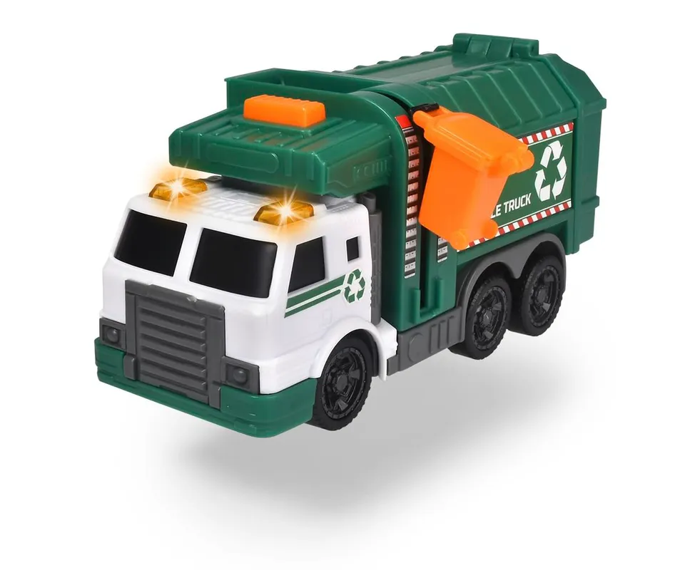 dickie-go-real-recycling-truck-m-llwagen-spielzeug-gr-n image 1