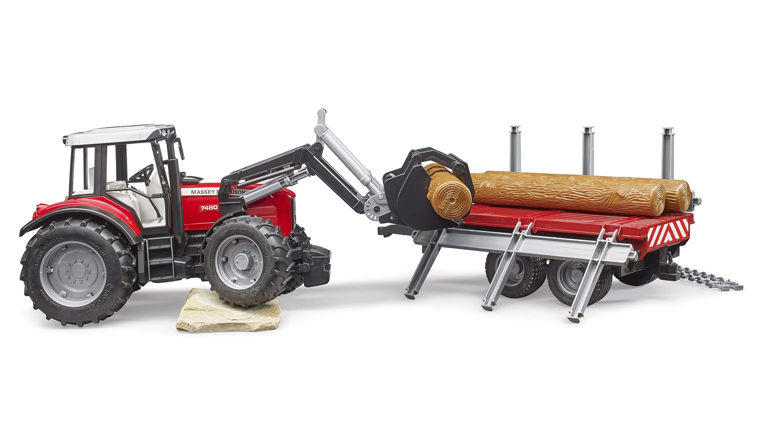bruder-profi-02046-massey-ferguson-7480-traktor-mit-anh-nger image 5