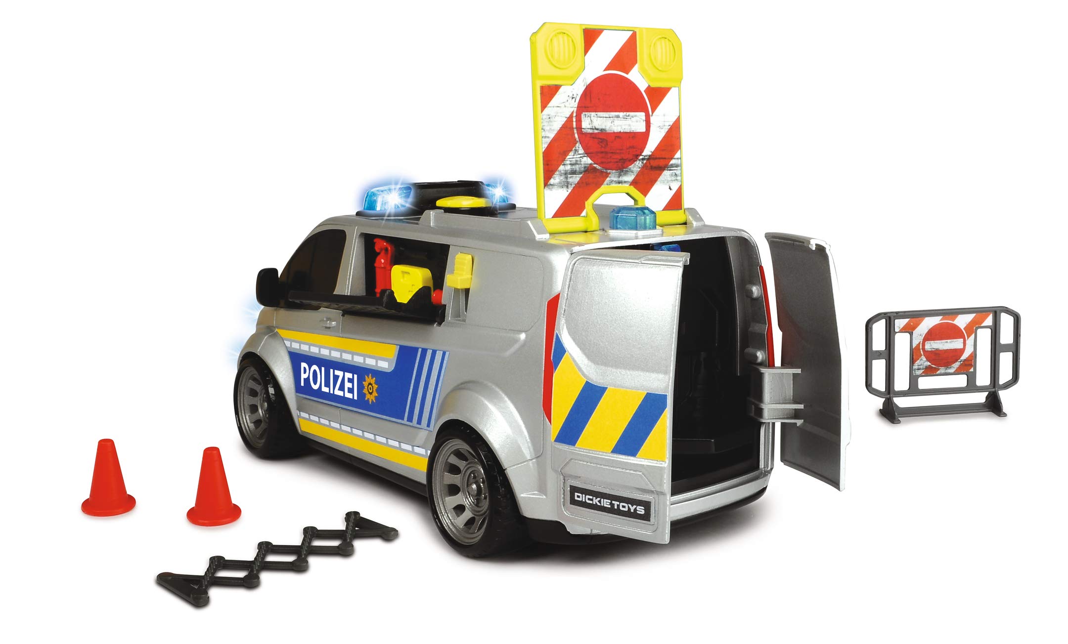 dickie-sos-ford-transit-polizei-polizeibus-28cm-licht-sound image 7