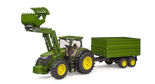 bruder-profi-john-deere-7r-350-traktor-mit-frontlader-und-anh-nger image 8