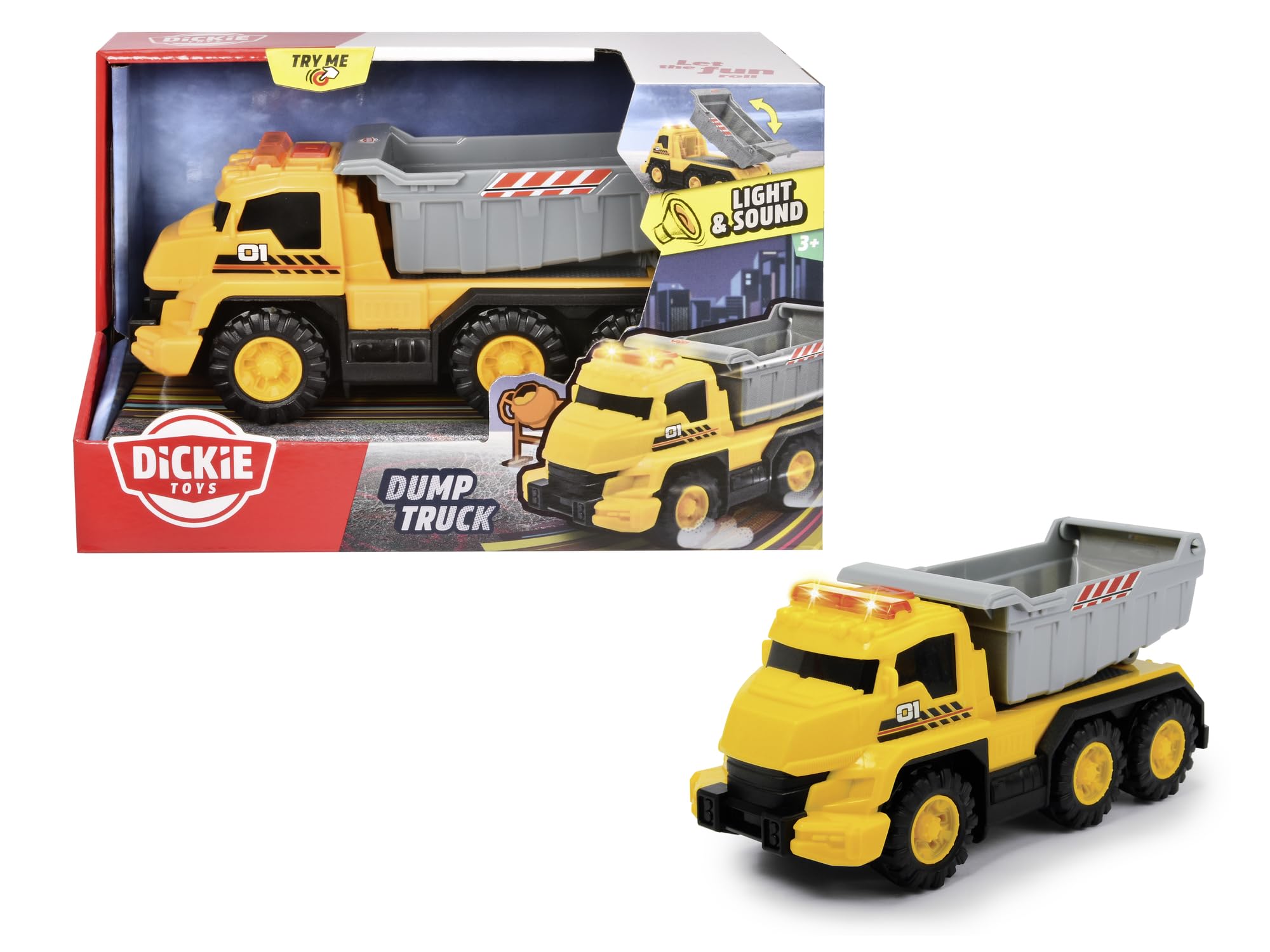 dickie-toys-go-real-muldenkipper-kipper-16-cm-mit-licht-sound image 2