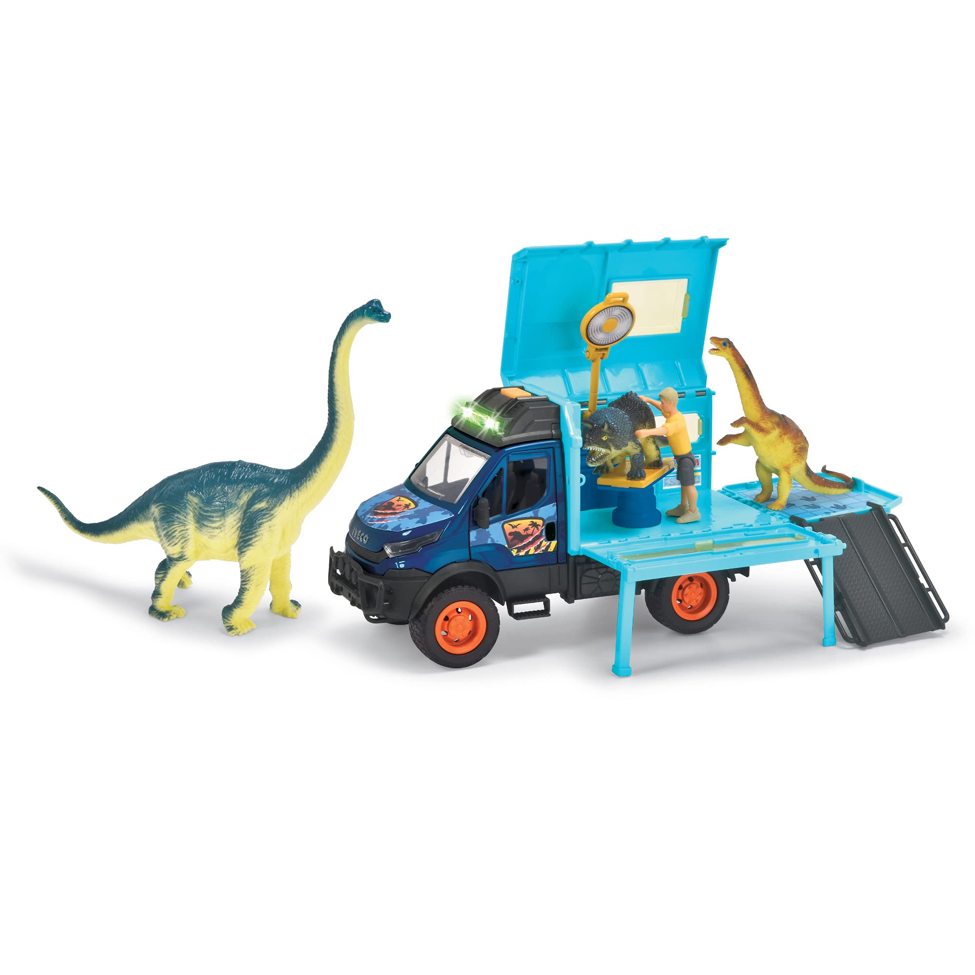 dickie-toys-go-real-dinosaur-world-lab-iveco-daily-spielzeugauto-26-cm image 5
