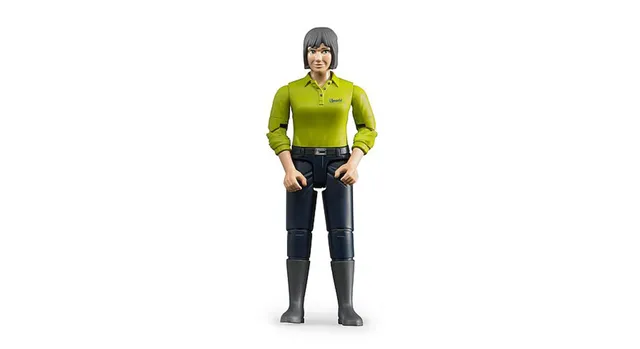 bruder-bworld-60405-spielfigur-frau-dunkelblaue-hose image 1