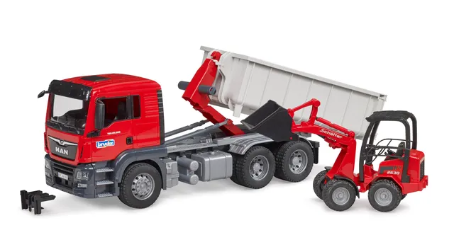 bruder-profi-man-tgs-lkw-abrollcontainer-hoflader-03767 image 1