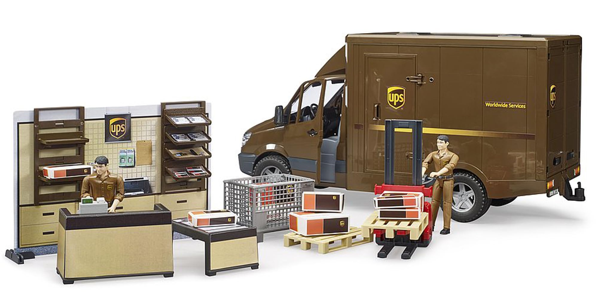 bruder-bworld-62250-ups-paketshop-spielset-mit-figur-1-16 image 4