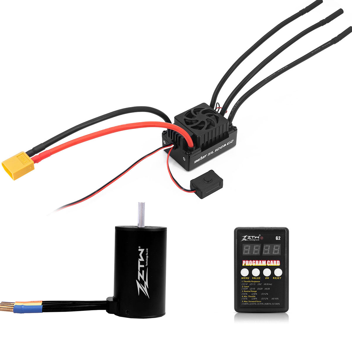 ztw-beast-g2-120a-combo-3660-3000kv-sensorless-xt90 image 4