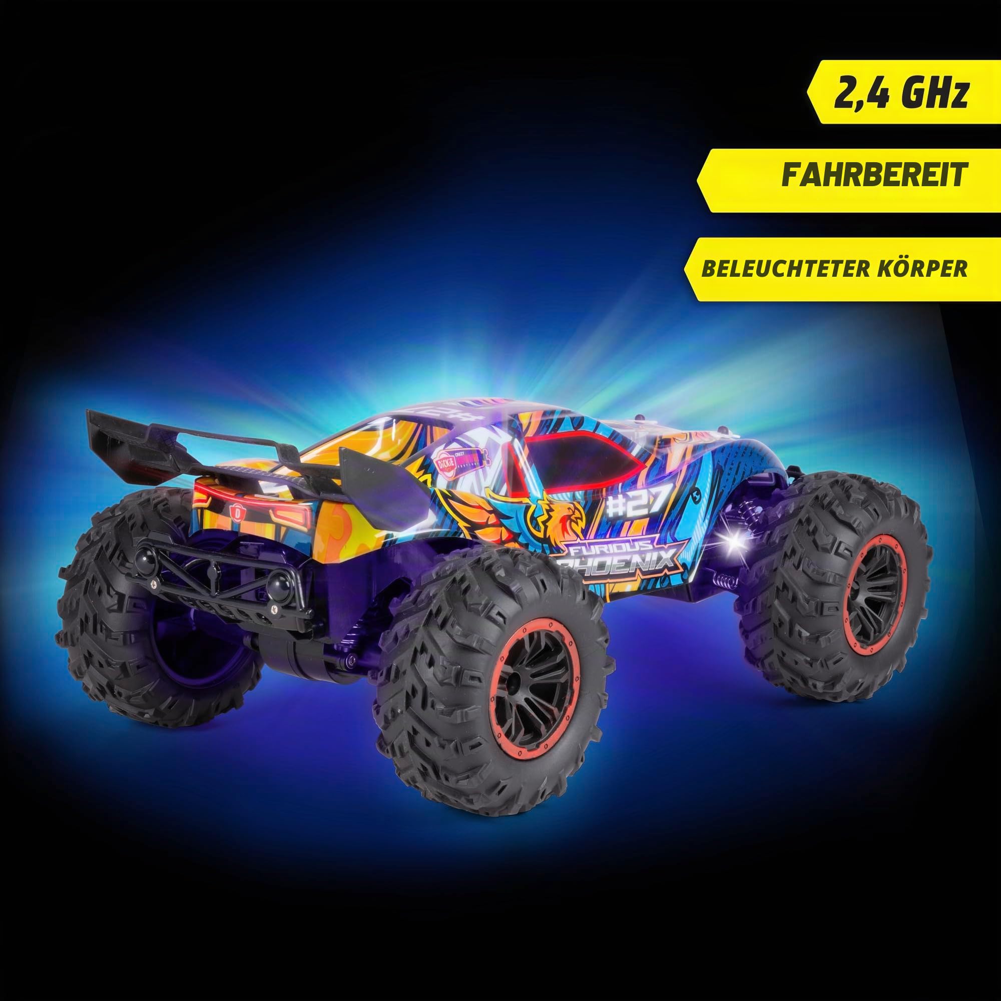 dickie-toys-go-crazy-furious-phoenix-rc-auto-40cm-12km-h image 2