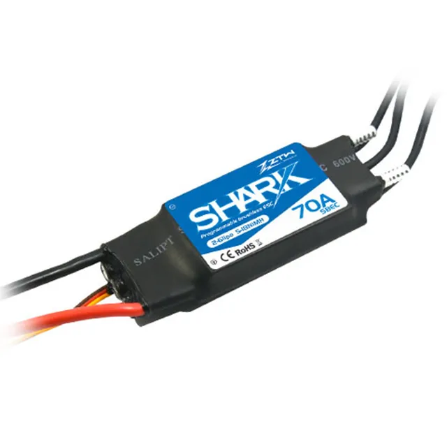ztw-shark-70a-fahrtregler-2-6s-boot-bec-wasserdicht image 1