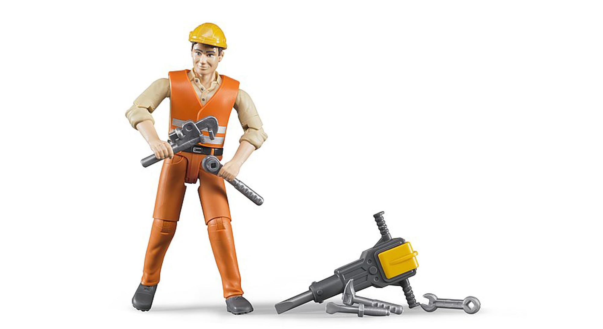 bruder-bworld-60020-bauarbeiter-figur-presslufthammer-set image 2