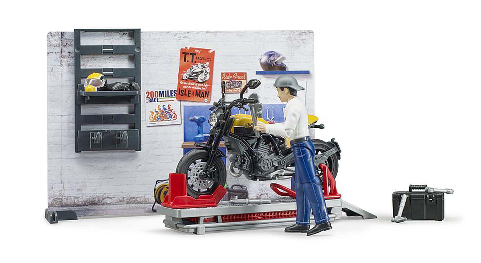 bruder-bworld-motorradwerkstatt-62102-ducati-scrambler-set image 5