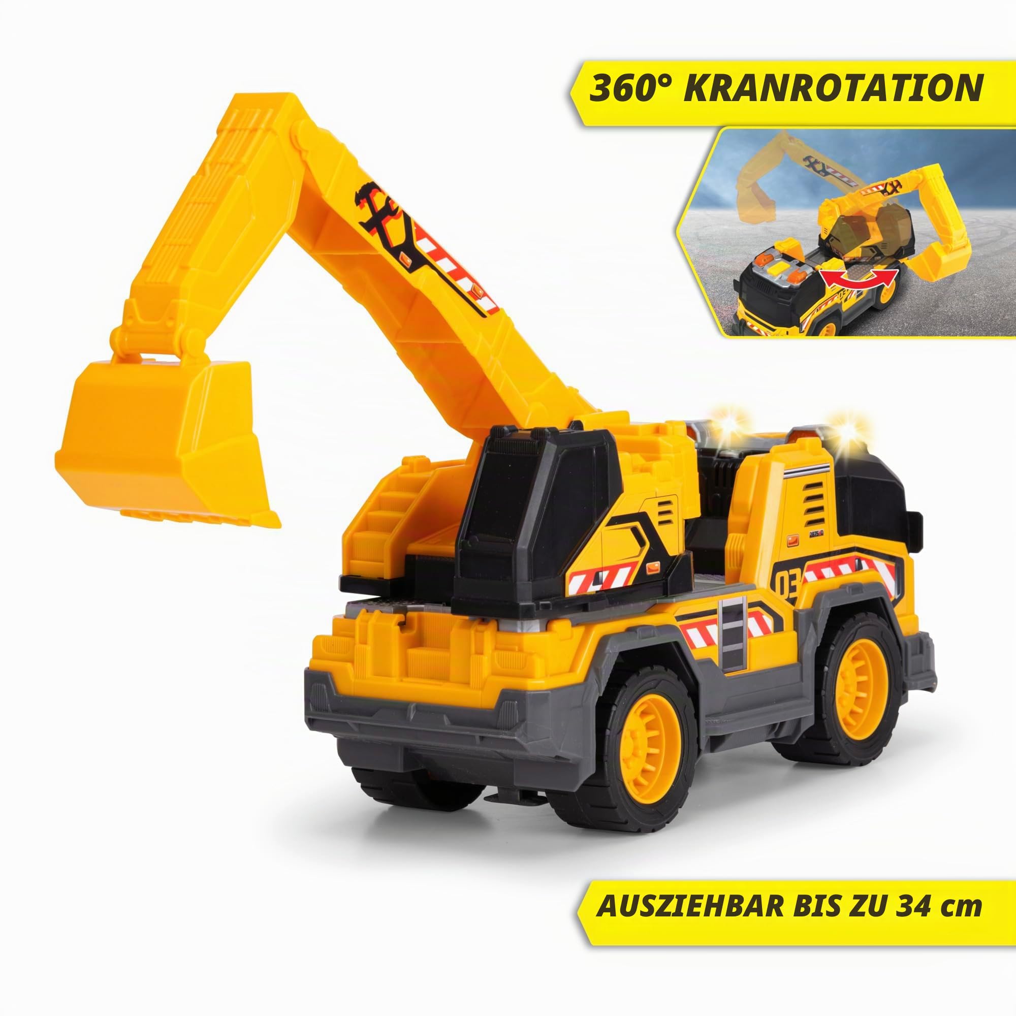 dickie-toys-go-real-excavator-truck-bagger-lkw-30-cm-bagger image 2