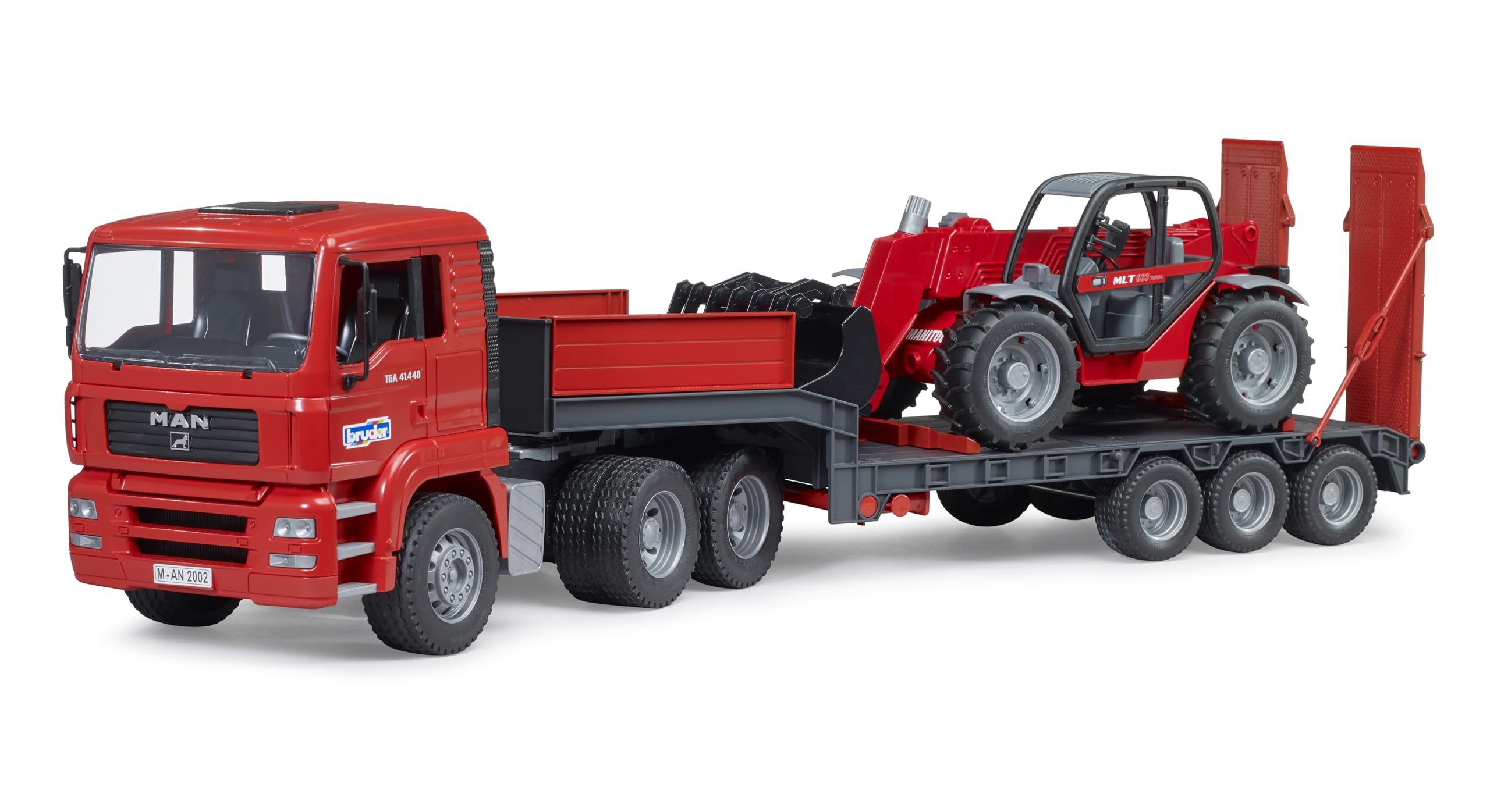 bruder-profi-man-tga-tieflader-mit-manitou-teleskoplader image 2