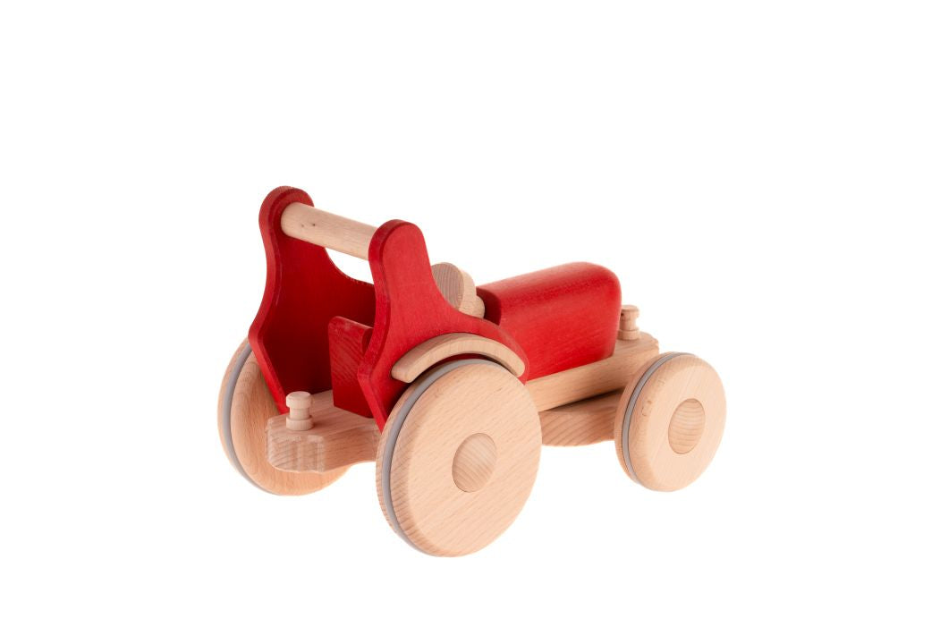 dynamiko-ferdinand-holztraktor-rot-lenkbar-buche image 7