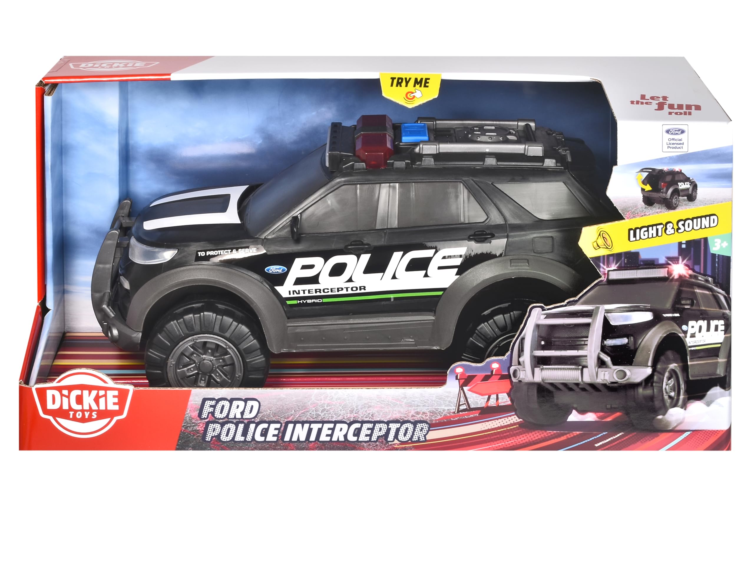 dickie-sos-ford-interceptor-polizeiauto-30-cm-ab-3-jahren image 2