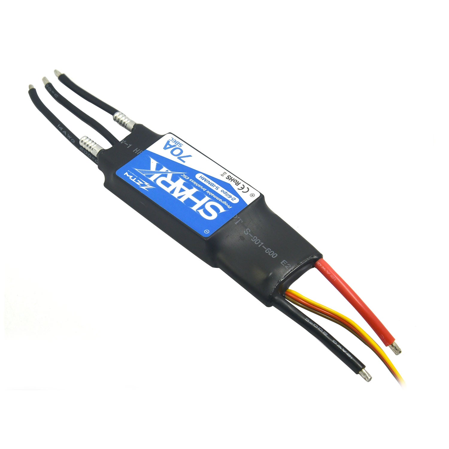 ztw-shark-70a-fahrtregler-2-6s-boot-bec-wasserdicht image 4