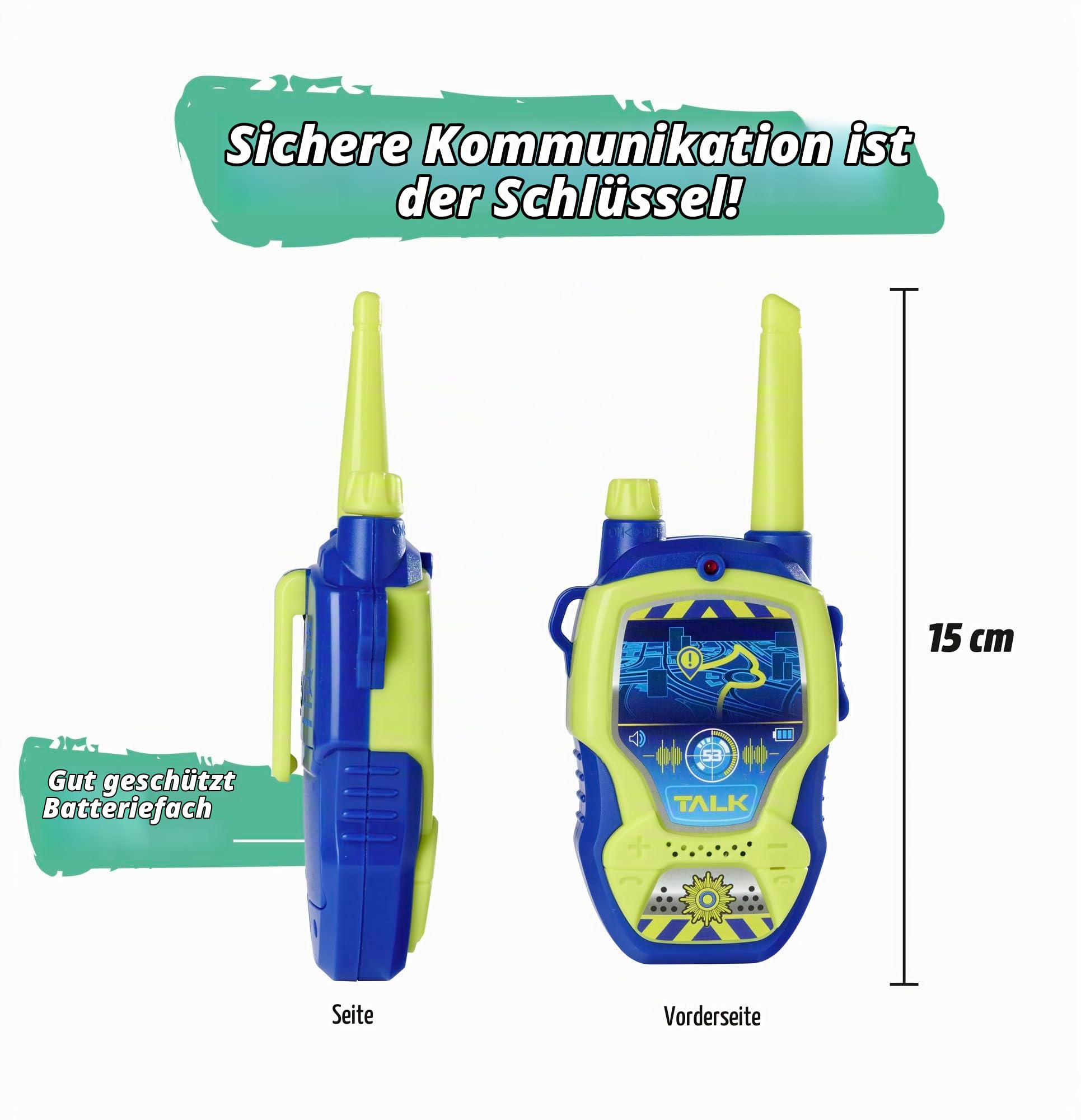 dickie-toys-sos-walkie-talkie-police-funkger-t-2er-set-100-m image 3