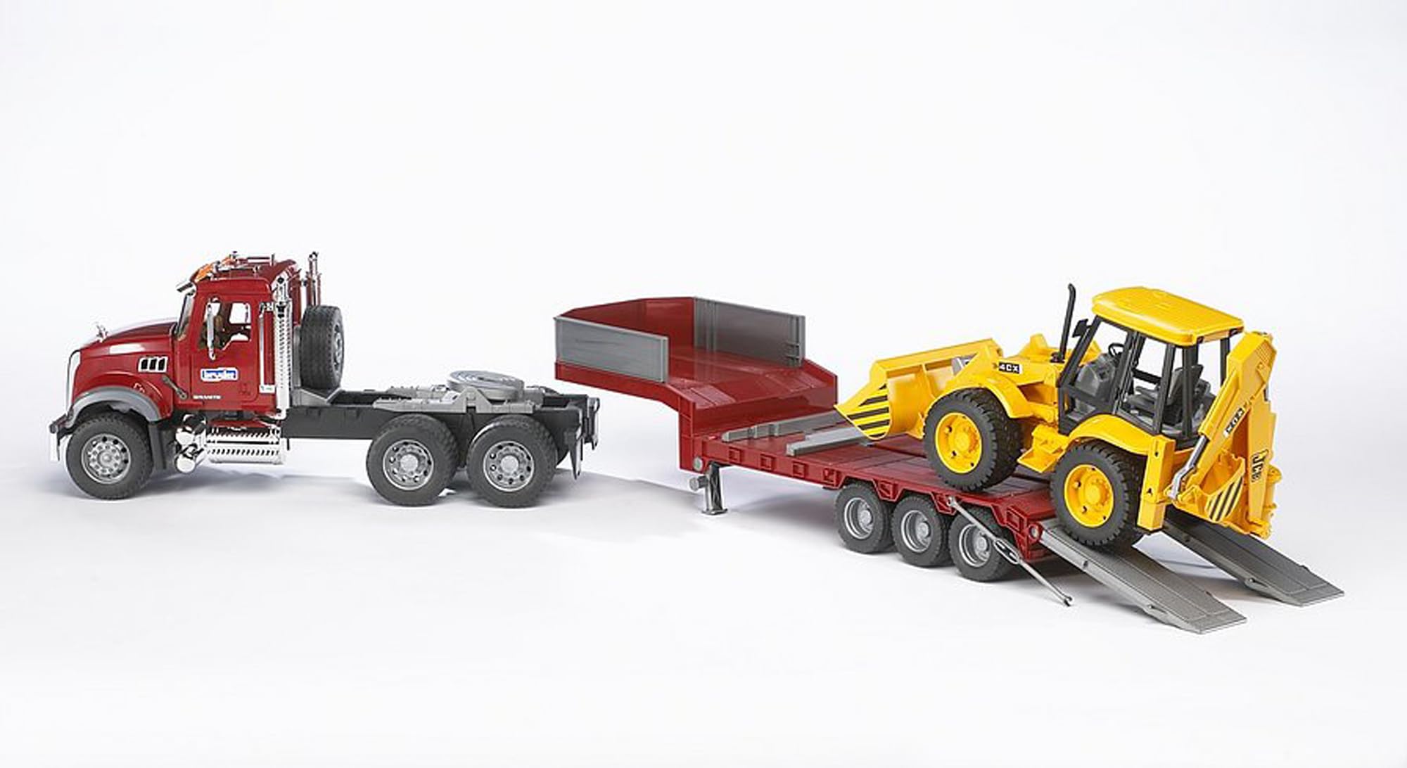 bruder-profi-02813-mack-tieflader-jcb-4cx-set-1-16 image 4