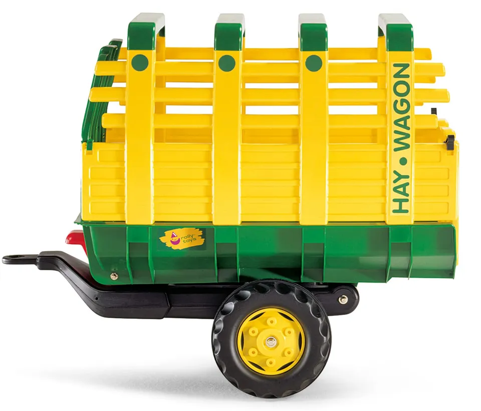 rolly-toys-rollytrailer-122981-heuladewagen-anh-nger-gr-n-gelb image 1