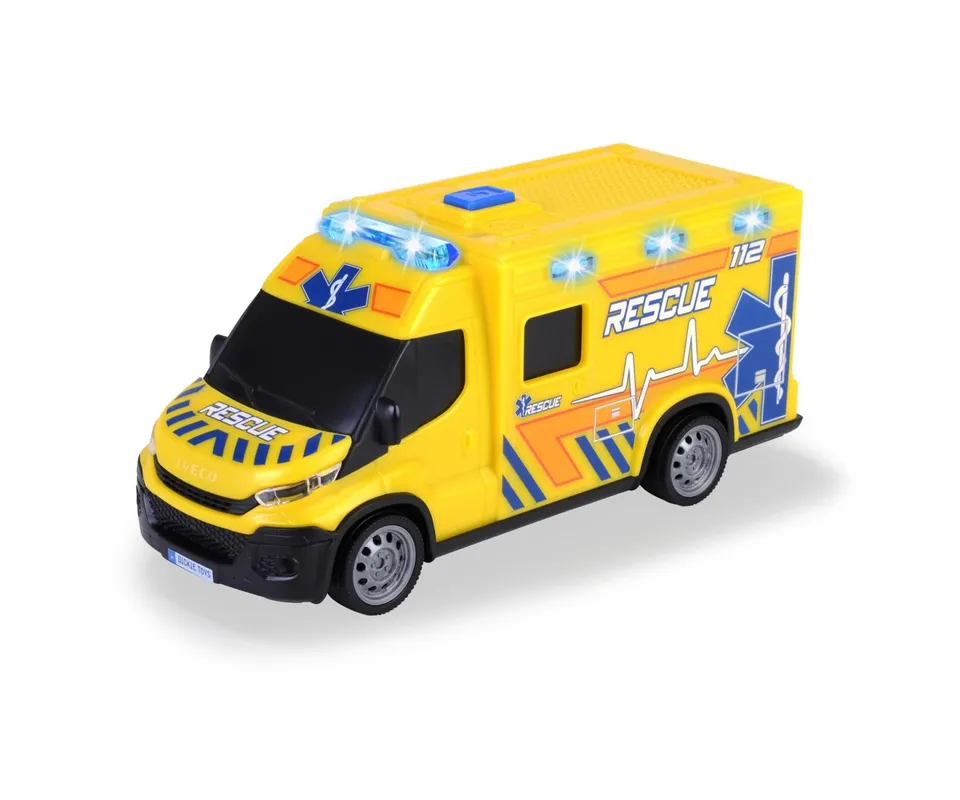 dickie-toys-sos-iveco-daily-krankenwagen-spielzeugauto-18-cm image 1