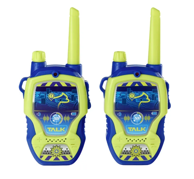 dickie-toys-sos-walkie-talkie-police-funkger-t-2er-set-100-m image 1