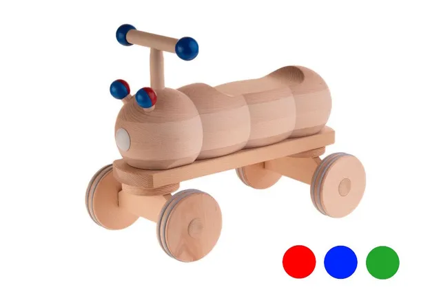 dynamiko-emma-raupe-holzrutscher-rutschfahrzeug-rot-allrad image 1