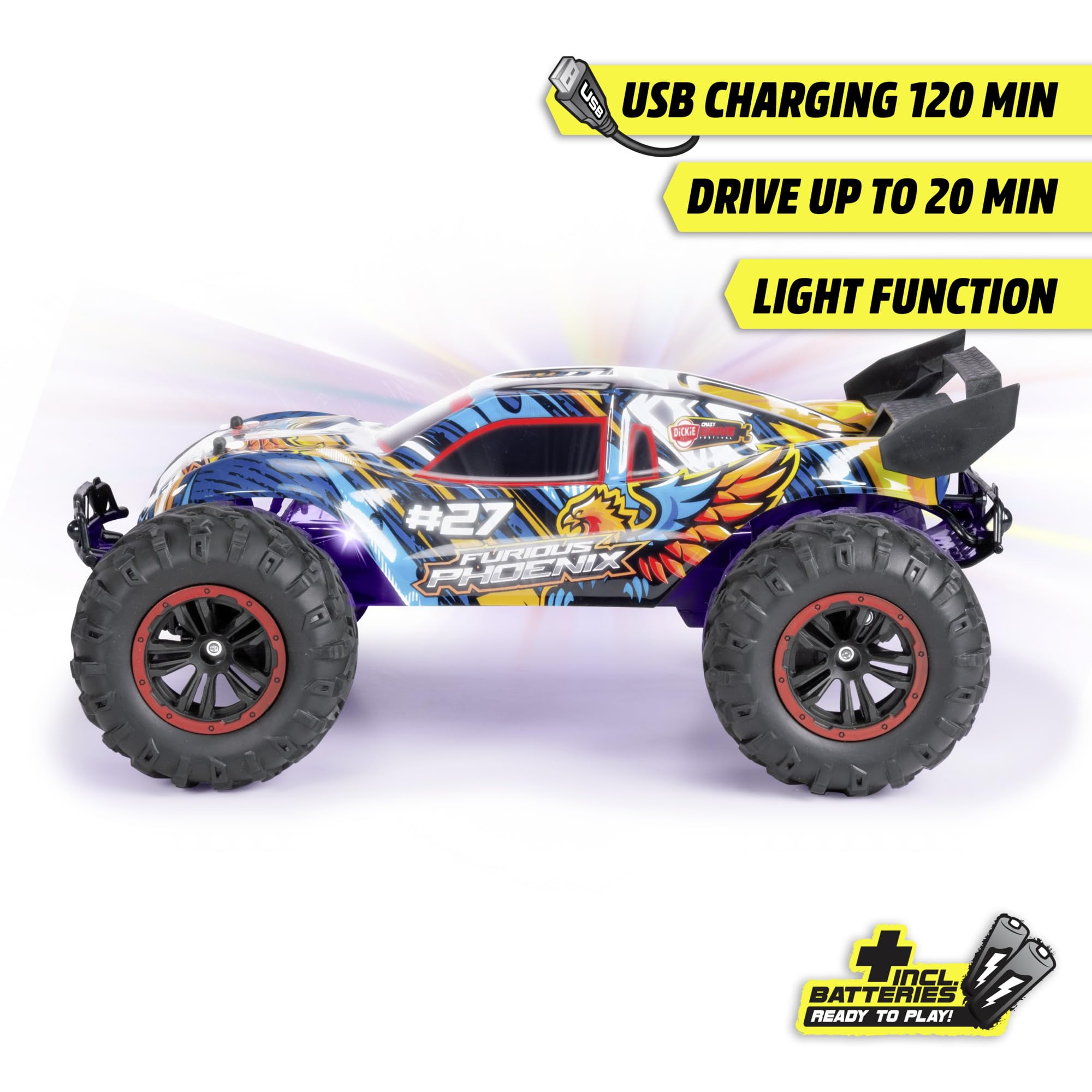 dickie-toys-go-crazy-furious-phoenix-rc-auto-40cm-12km-h image 3