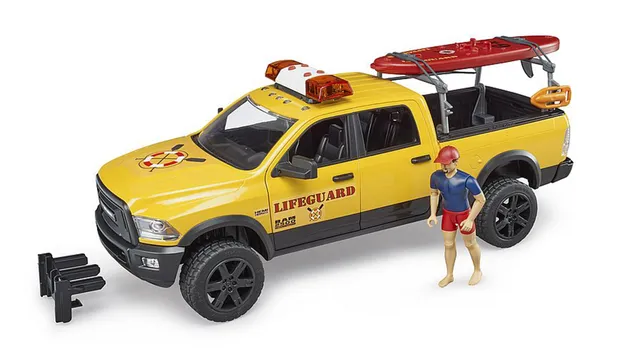 bruder-profi-ram-2500-power-wagon-life-guard-02506-mit-figur image 1