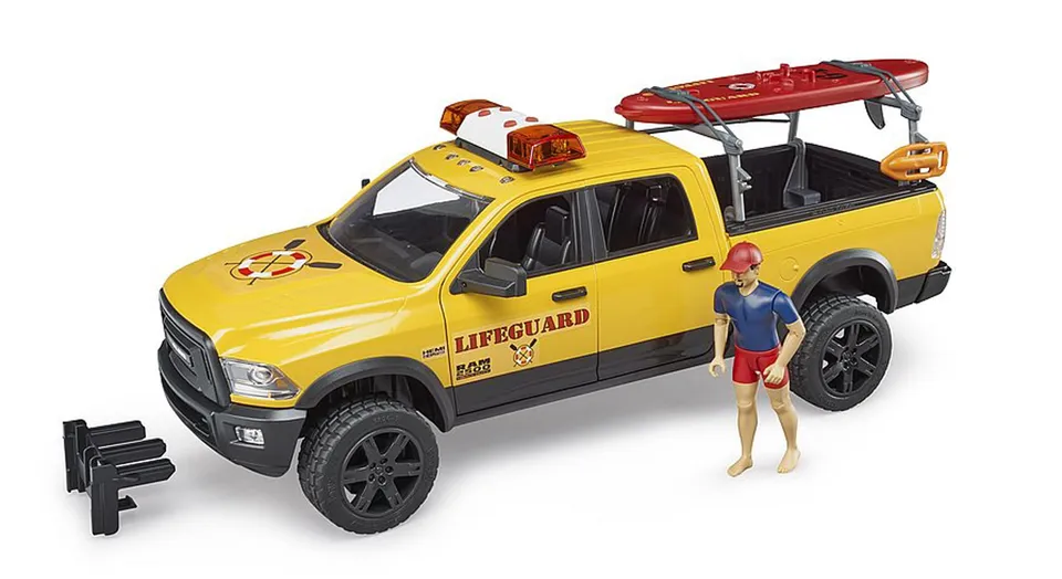 bruder-profi-ram-2500-power-wagon-life-guard-02506-mit-figur image 1