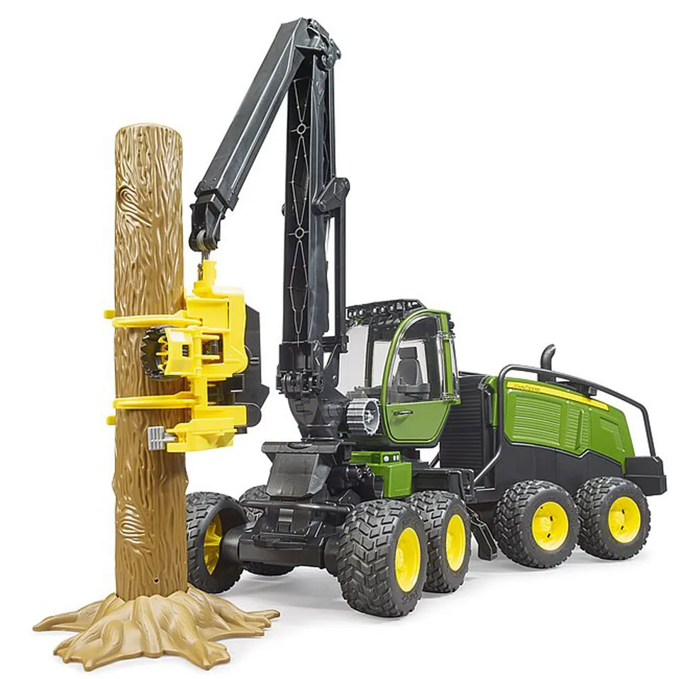 bruder-profi-series-john-deere-1270g-harvester-mit-baumstamm image 1
