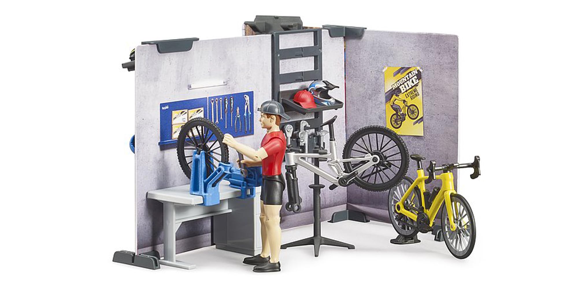 bruder-bworld-63120-fahrrad-shop-themenset-1-16-werkstatt image 4