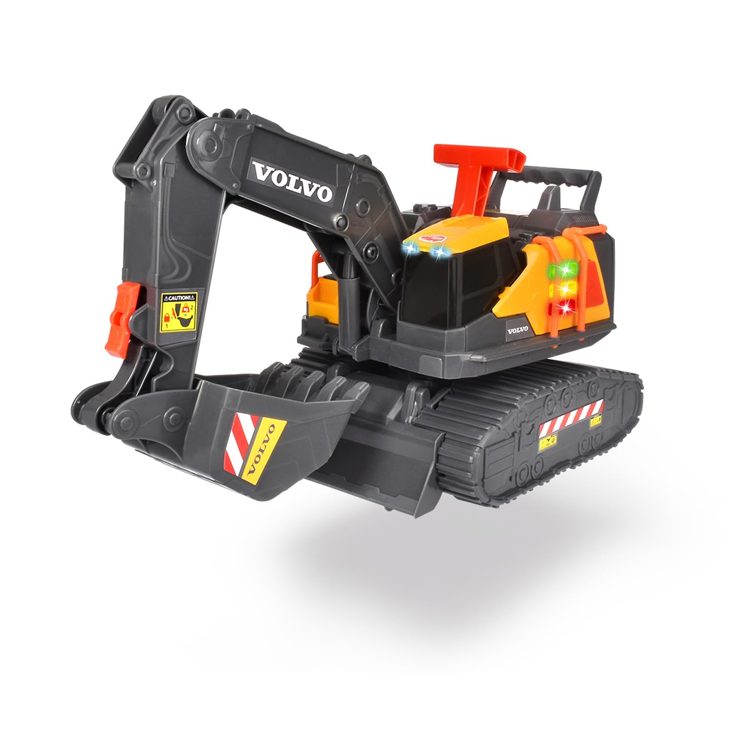 dickie-toys-go-real-volvo-bagger-spielzeug-30cm-licht image 1
