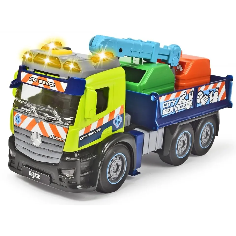 dickie-go-real-action-truck-recycling-lkw-26-cm image 1