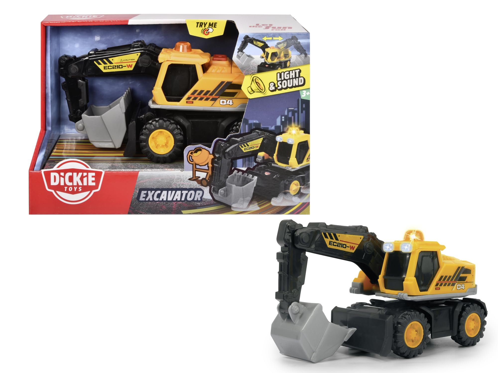 dickie-toys-go-real-bagger-schaufelbagger-gelb-licht-sound-16-cm image 5
