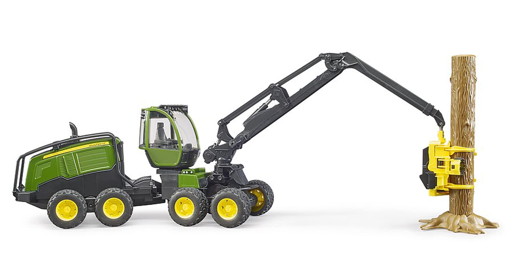 bruder-profi-series-john-deere-1270g-harvester-mit-baumstamm image 3