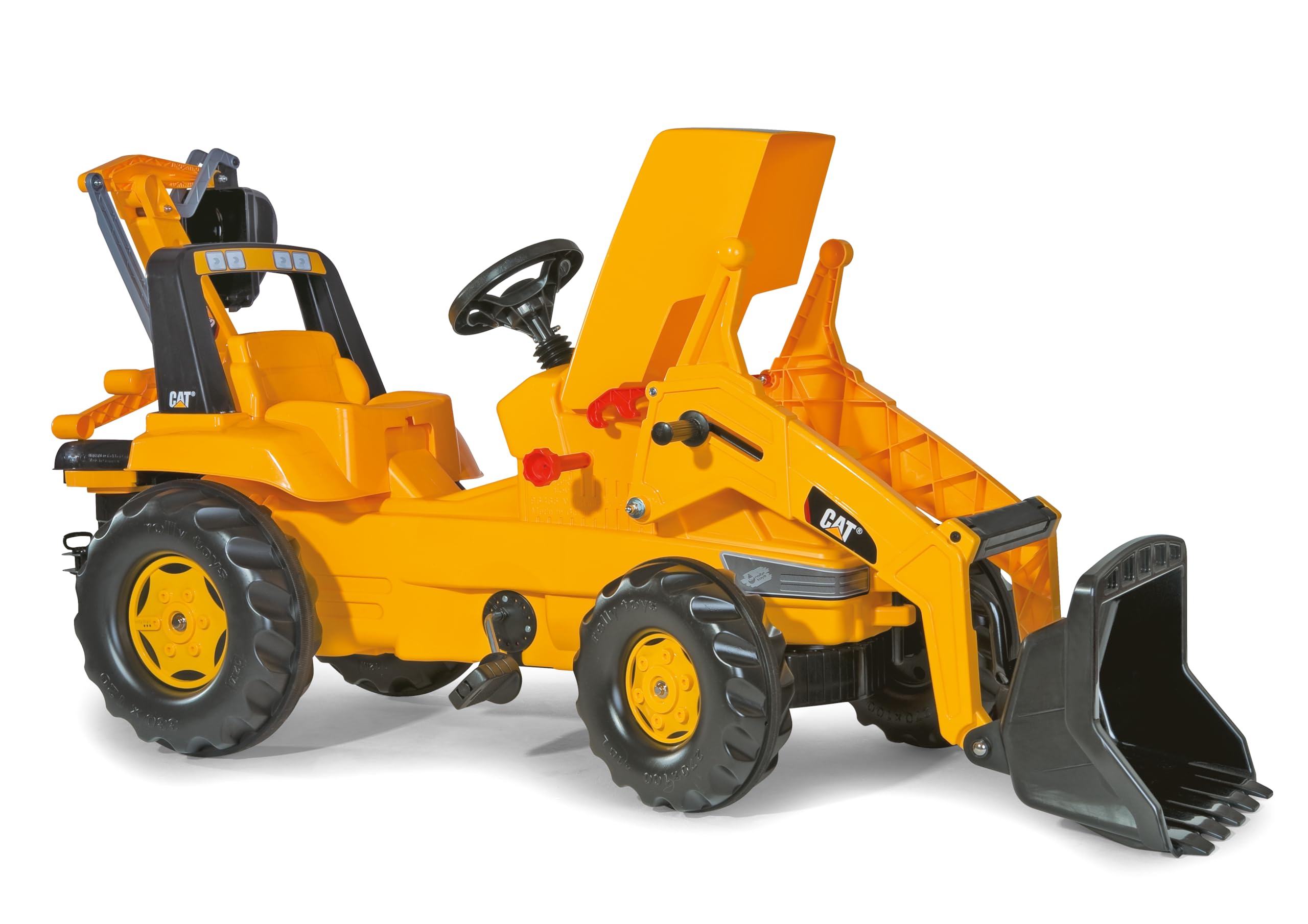 rolly-toys-rollyjunior-traktor-cat-trettraktor-mit-lader-bagger image 3