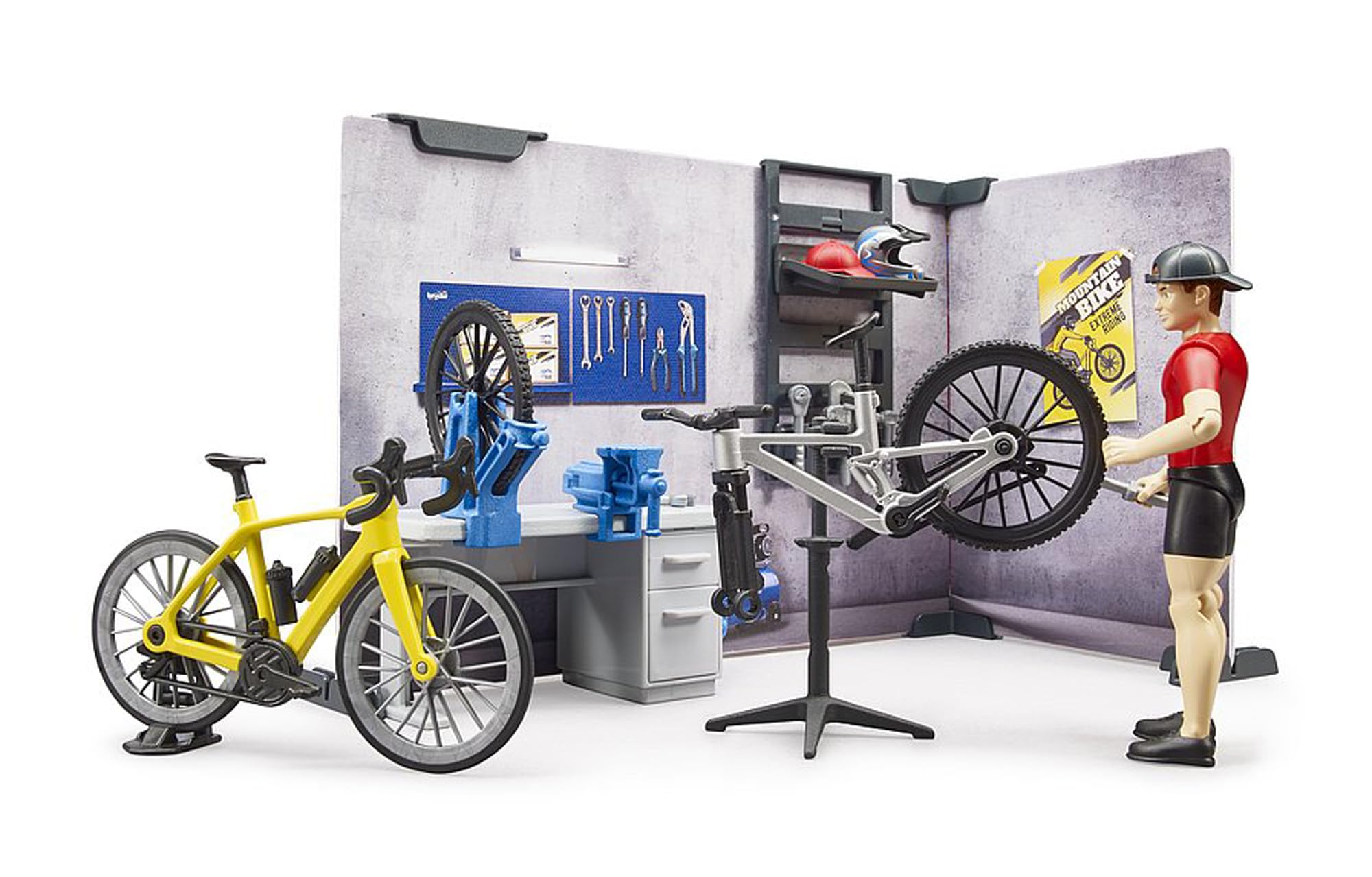 bruder-bworld-63120-fahrrad-shop-themenset-1-16-werkstatt image 5