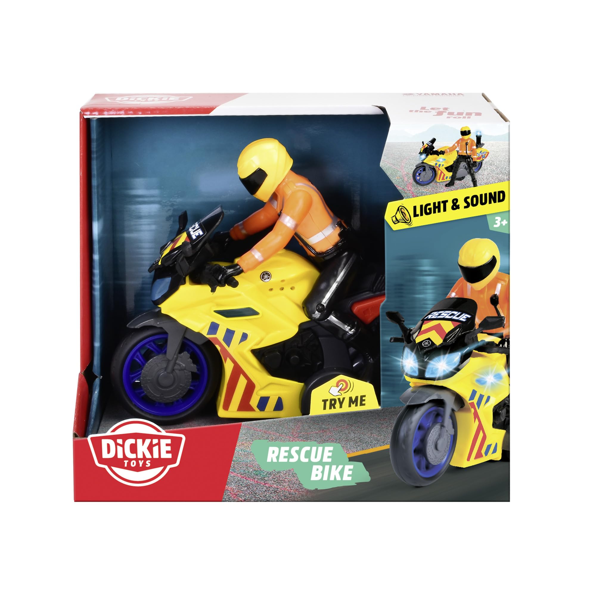 dickie-sos-rescue-bike-yamaha-motorrad-17-cm-mit-sound image 6