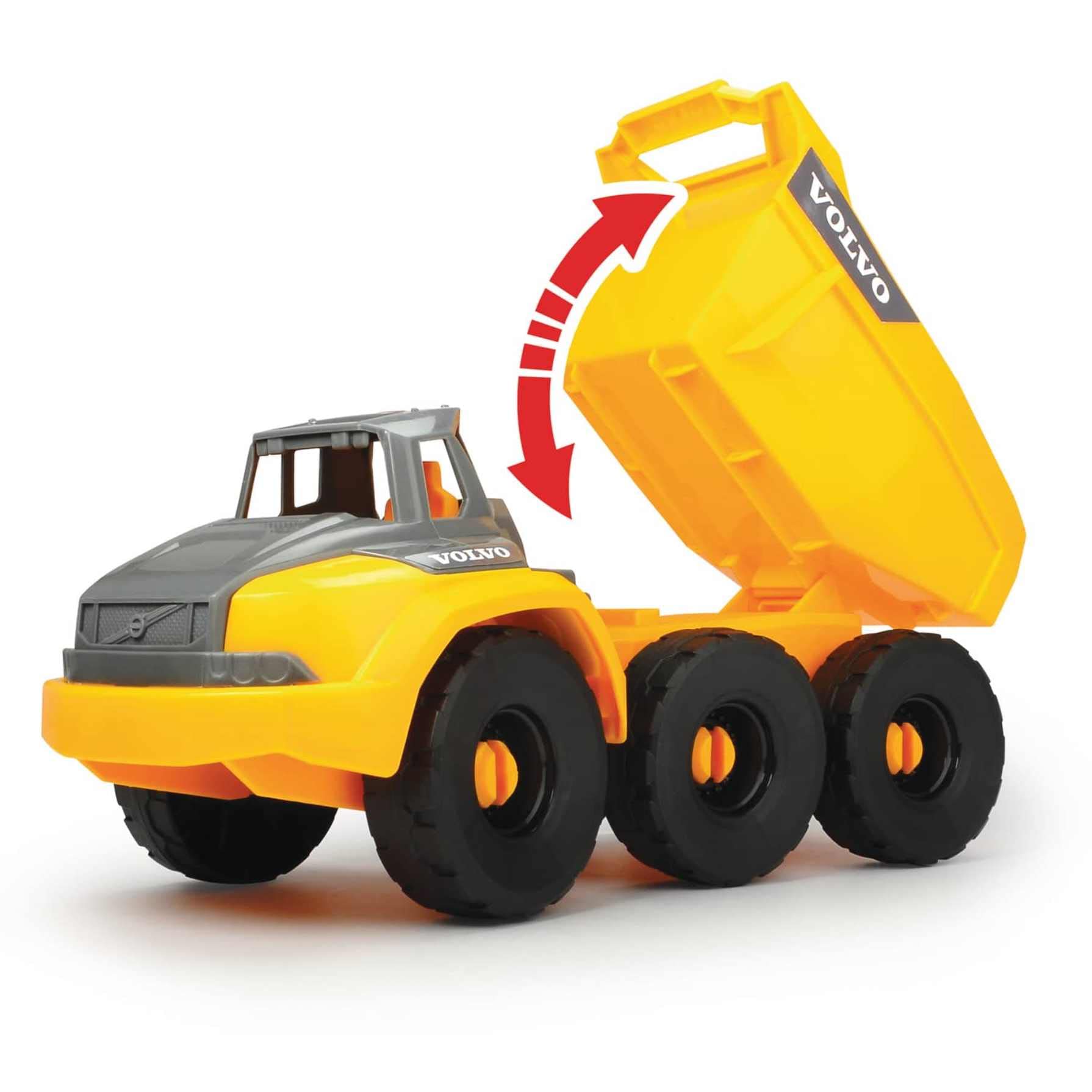dickie-go-real-volvo-muldenkipper-kipplaster-26-cm-gelb image 2