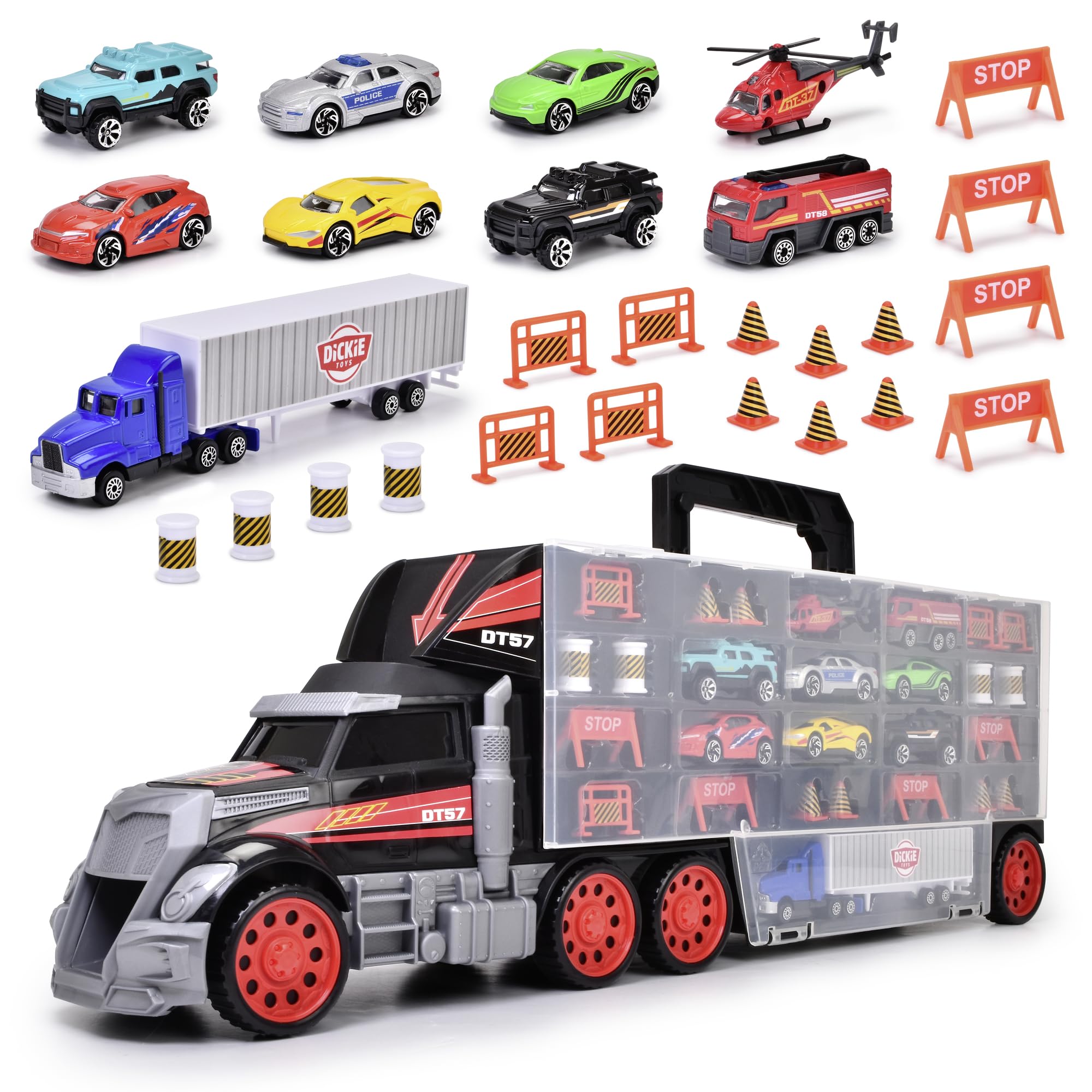 dickie-go-real-autotransporter-62-cm-lkw-mit-9-autos-ab-3-j image 6
