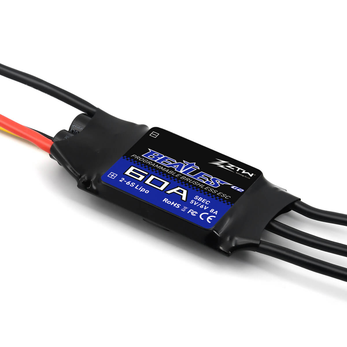 ztw-beatles-g2-60a-esc-drohnen-regler-ohne-stecker-2-6s-sbec image 2