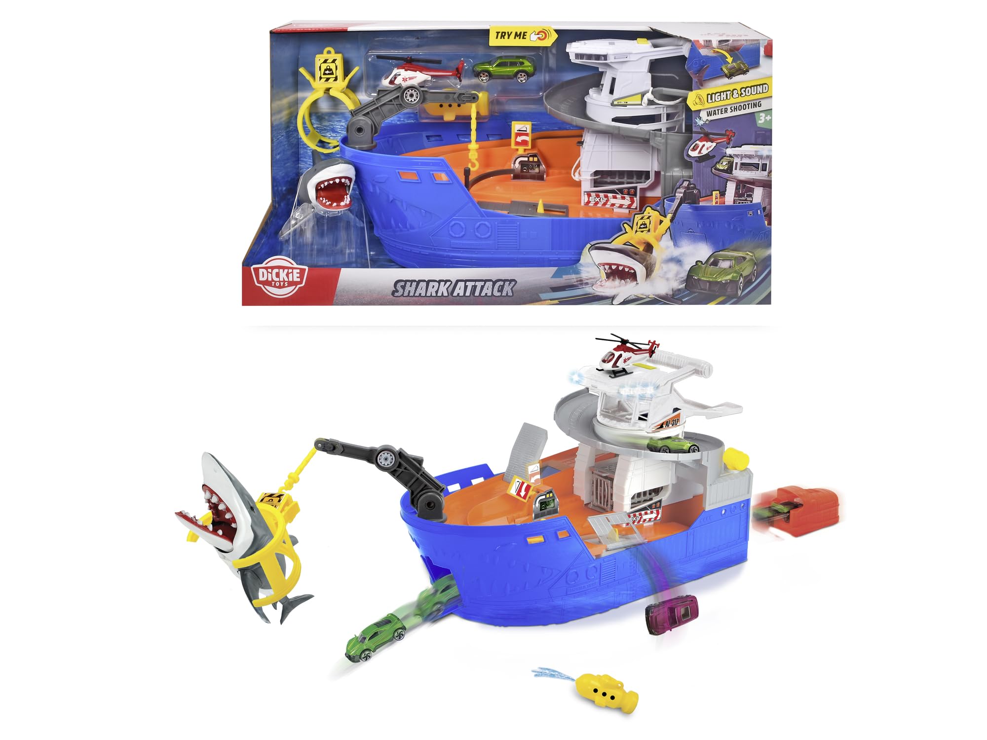 dickie-go-action-shark-attack-spielzeugboot-mit-hai-41-cm image 8