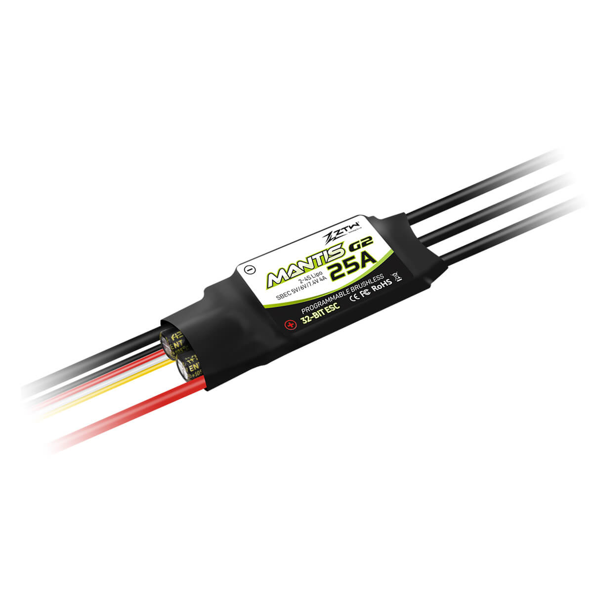 ztw-mantis-g2-25a-esc-regler-2-4s-sbec-f-r-flugzeug image 1