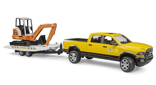 bruder-profi-02546-ram-rental-service-pickup-mit-minibagger image 5