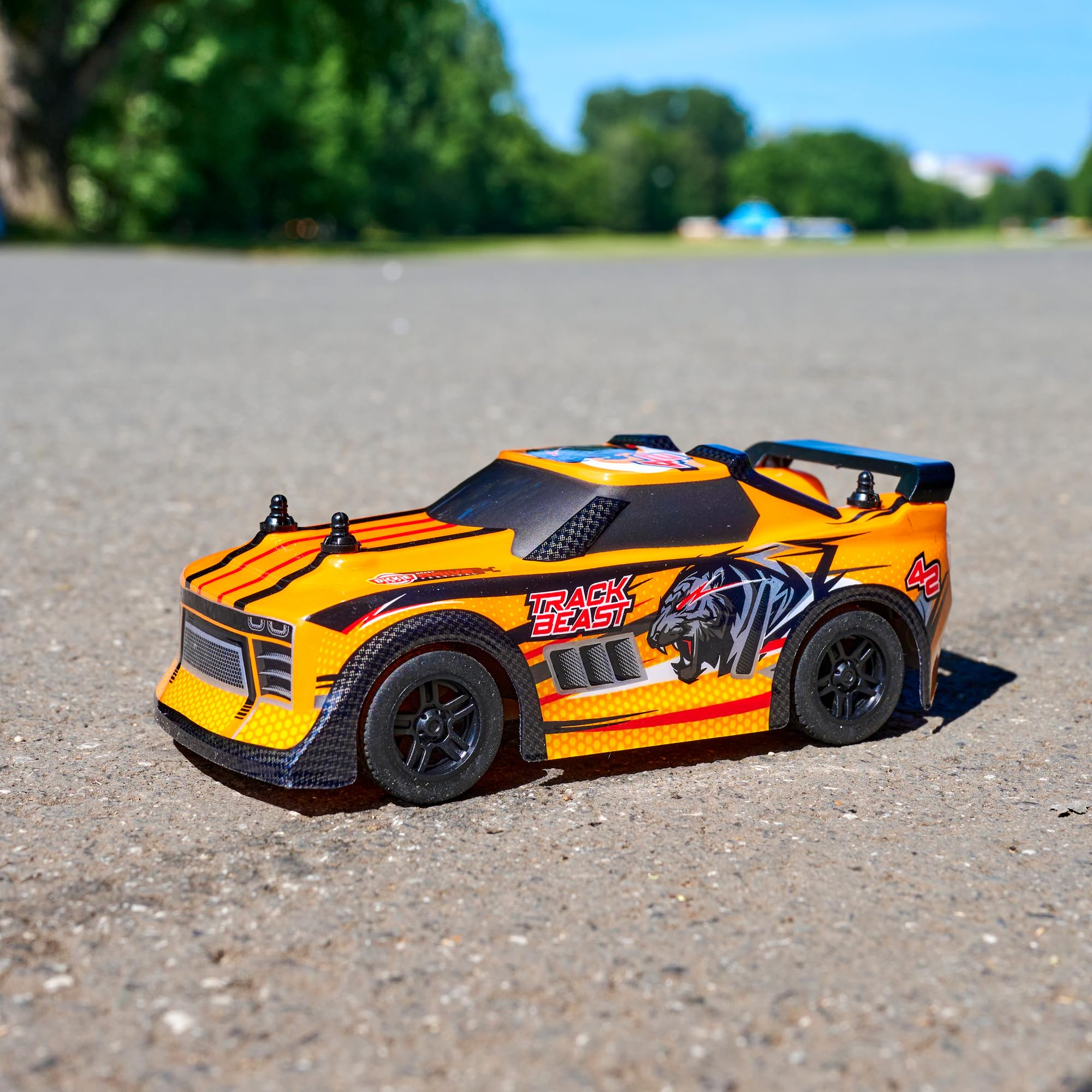 dickie-go-crazy-track-beast-rc-auto-orange-15-cm image 5