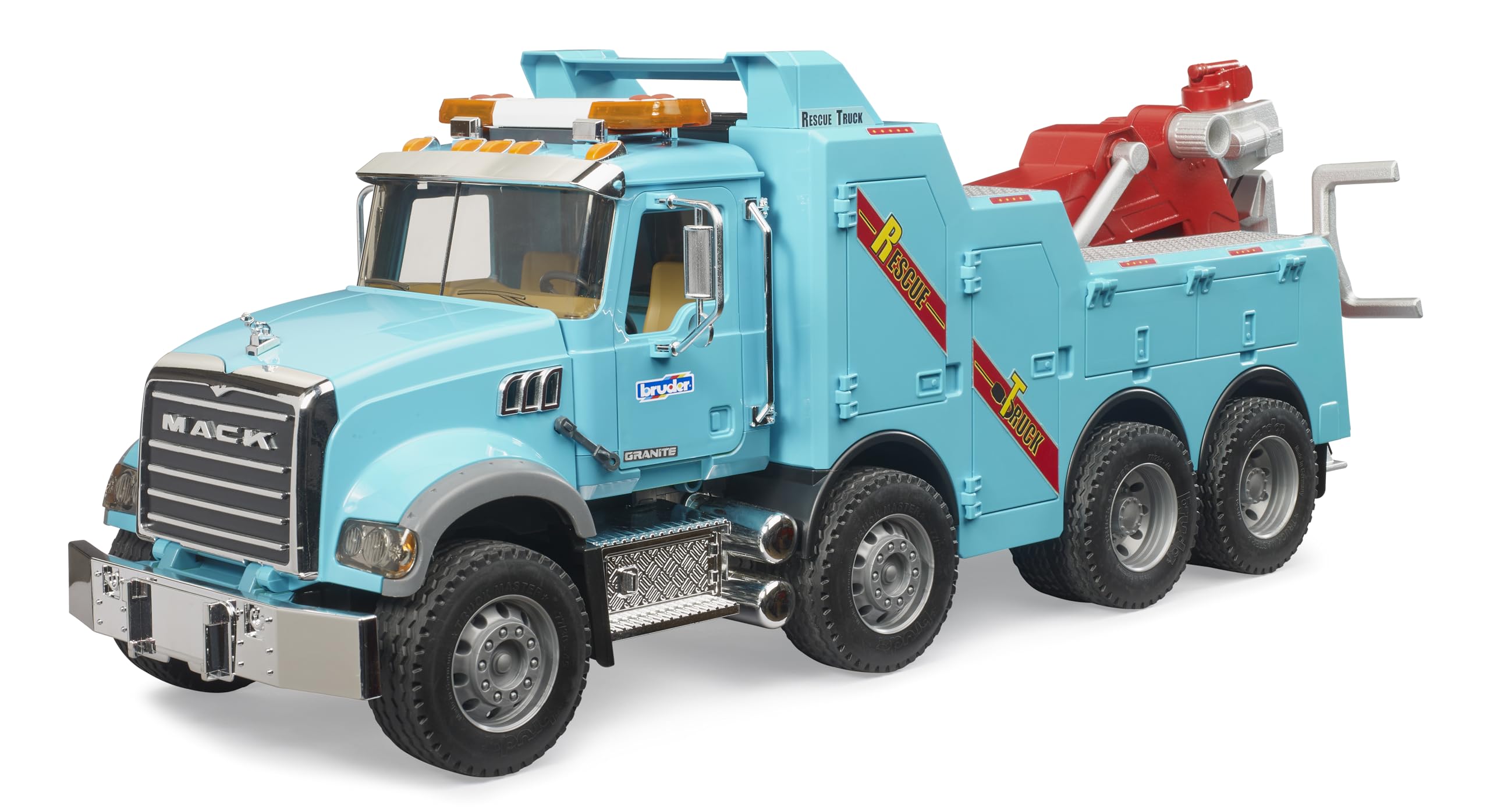 bruder-profi-02831-mack-granite-abschlepp-lkw-light-sound image 1